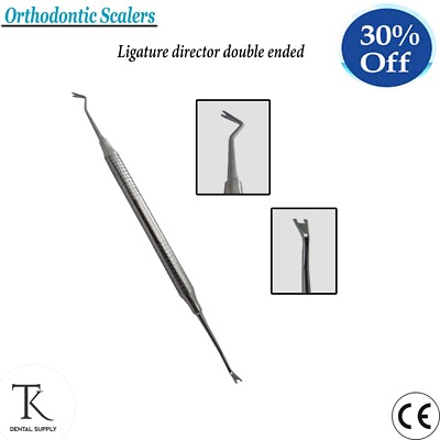 Set Strumenti Dentali TK PLUS – Ortodoncia: Ligature Director, Scalers, Band Pusher – Acciaio Inox, Doppia Punta