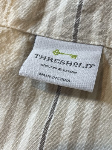 Threshhold Shower Curtain 100% Cotton 68" Tall 72" Long - Picture 7 of 7