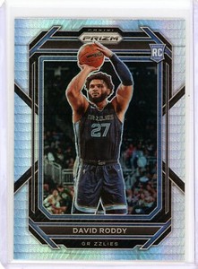 2022-23 Panini Prizm David Roddy Hyper Prizm RC #261 Memphis Grizzlies