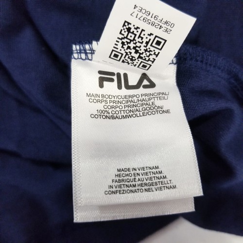 Fila Apex T Shirt Men Size Large Blue NEW Relaxed Box Tee Short Sleeve - Picture 19 of 23