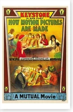 Keystone Mutual How Motion Pictures Are Made 1913 Silent Movie Poster