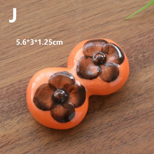 Soporte para palillos en forma de fruta estante de cerámica cubiertos cuchillos mesa hogar regalo - Imagen 12 de 35