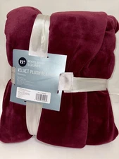 Wayland Square New Velvet Plush Blanket 90 X 90 Inch Plush & Luxurious Comfort