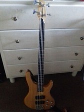 Basso Elettrico WASHBURN  XB-400 natural/chrome con custodia morbida compresa!