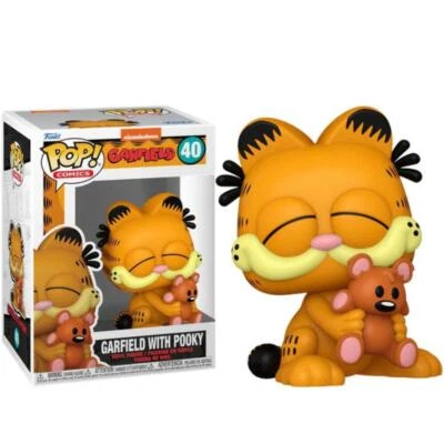 FUNKO POP ! COMICS GARFIELD - (40) GARFIELD W/ POOKY VINYL FIGURE 9CM COLLEZIONE
