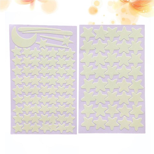 103 Pcs Room Decor Luminous Wall Stickers Fluorescent Stars eBay