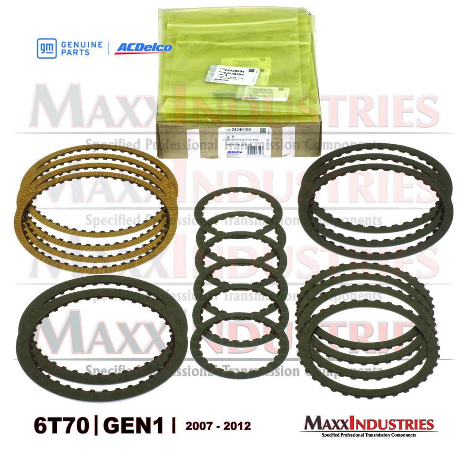 Kit de embragues de fricción de transmisión para GM 6T70 6T75 2007-2012 OEM ACDelco 19 piezas Foto 4 de 4