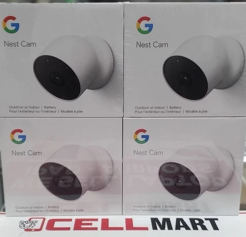 Google Nest Cam Indoor/Outdoor Battery. Wired Included