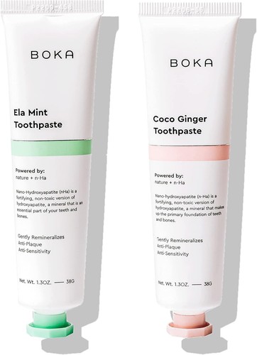 Boka Fluoride Free Toothpaste - Nano Hydroxyapatite, Remineralizing, Sensitive T