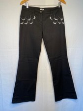 Cache Black Studded Stretch Pants Size 6 ID0216