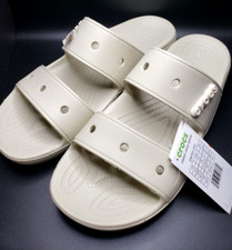 Crocs Unisex Classic Sandals Bone Mens 12 NWT