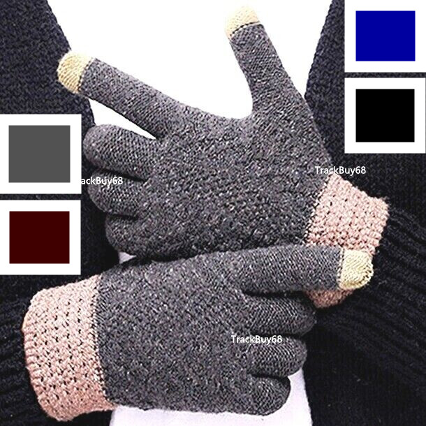 Hombres Mujeres Invierno Guantes de Nieve Pantalla Táctil Esquí A prueba de viento Cálido Grueso Tejido Térmico