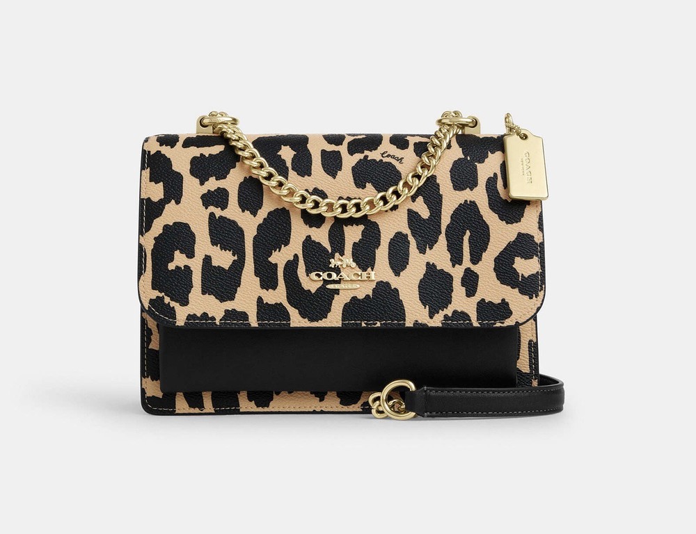 NWT Coach Klare Crossbody Bag With Leopard Print CV944 Leopard Multi