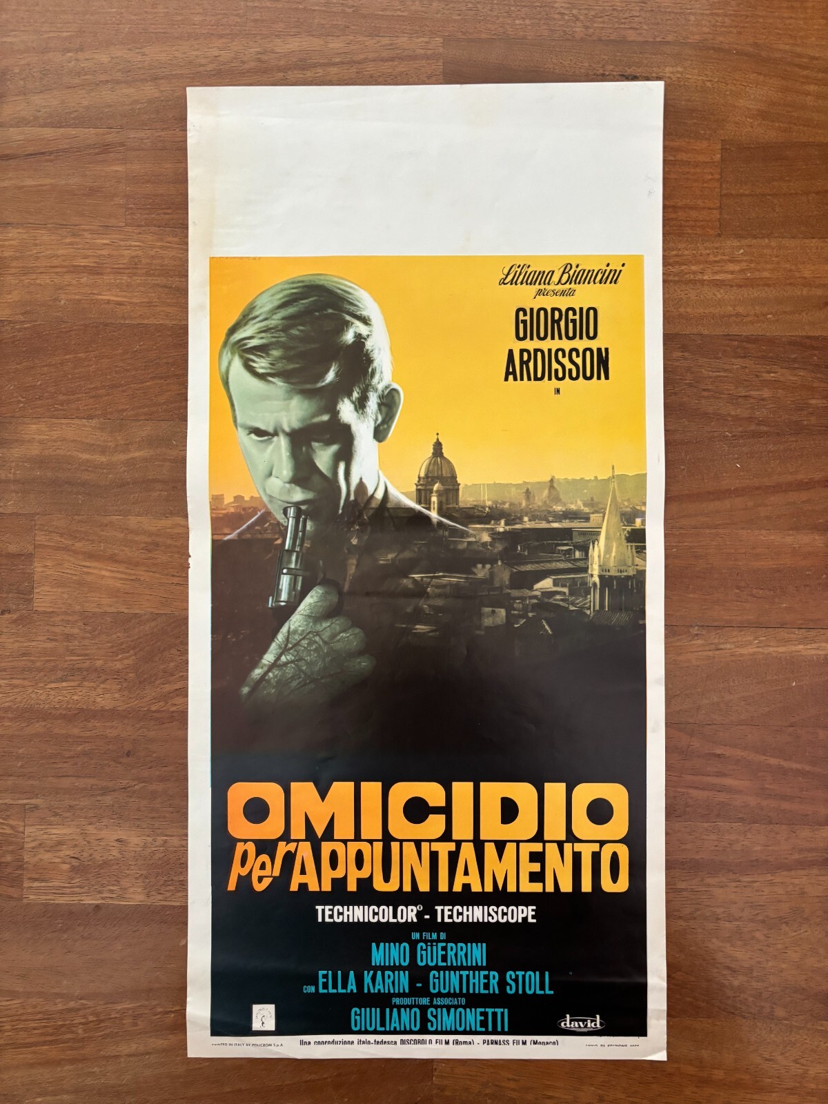 Locandina originale film Omicidio per appuntamento (1967) - Regia di Mino Guerrini