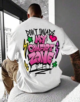 Don't invade my comfort zone Herren Oversize Shirt Streetwear 5XL Baumwolle