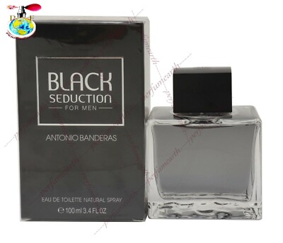 BLACK SEDUCTION BY ANTONIO BANDERAS 3.4/3.3 OZ EDT SPRAY FOR MEN NEW IN BOX