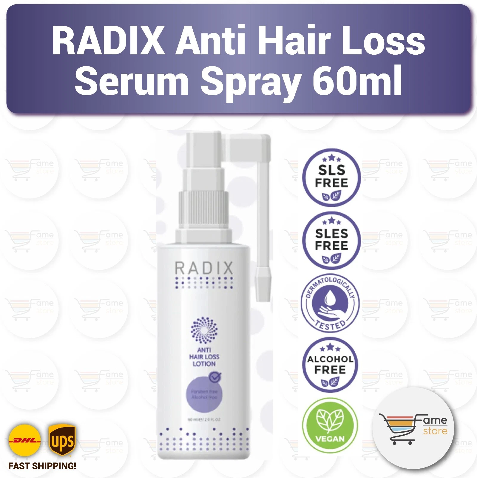 RADIX Anti Hair Loss %5 Procapil Lotion, Hair Serum Spray 60ml