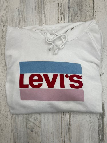 Levis Womens Graphic Sport Hoodie White 