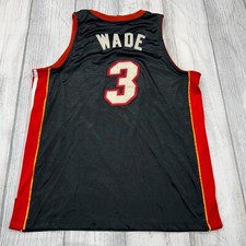 Dwyane Wade Miami Heat NBA Basketball Jersey 52 XL Reebok Stitched FLAW