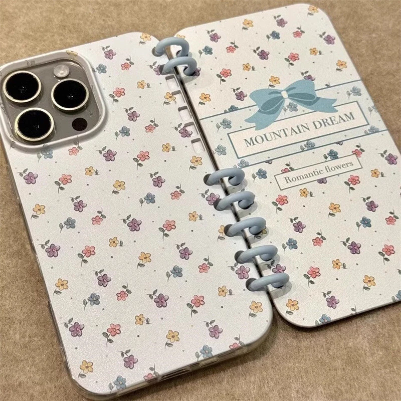 Funny Notebook-Shaped Flip Phone Case for Apple iPhone 13 14 15 16