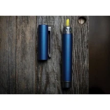 TEC Accessories Hi-MARKR w/Clip Blue Titanium Black Ink Yellow Highlighter