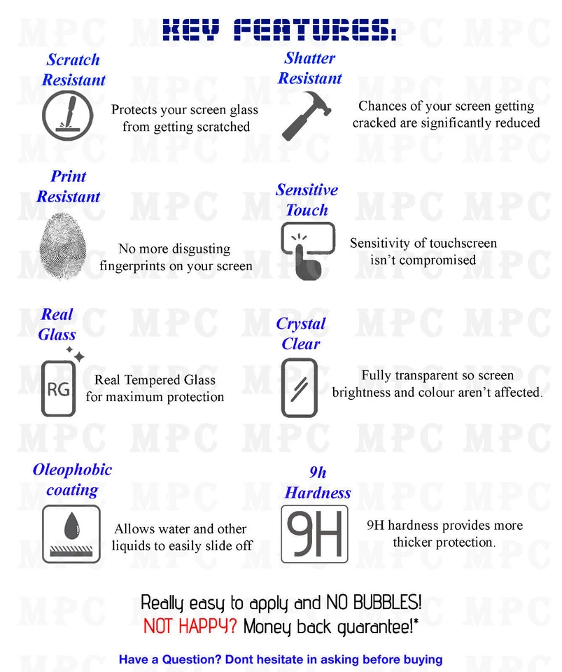 Película Protectora de Pantalla Sony Xperia XZ Vidrio Templado Genuino Gorila Foto 3 de 3