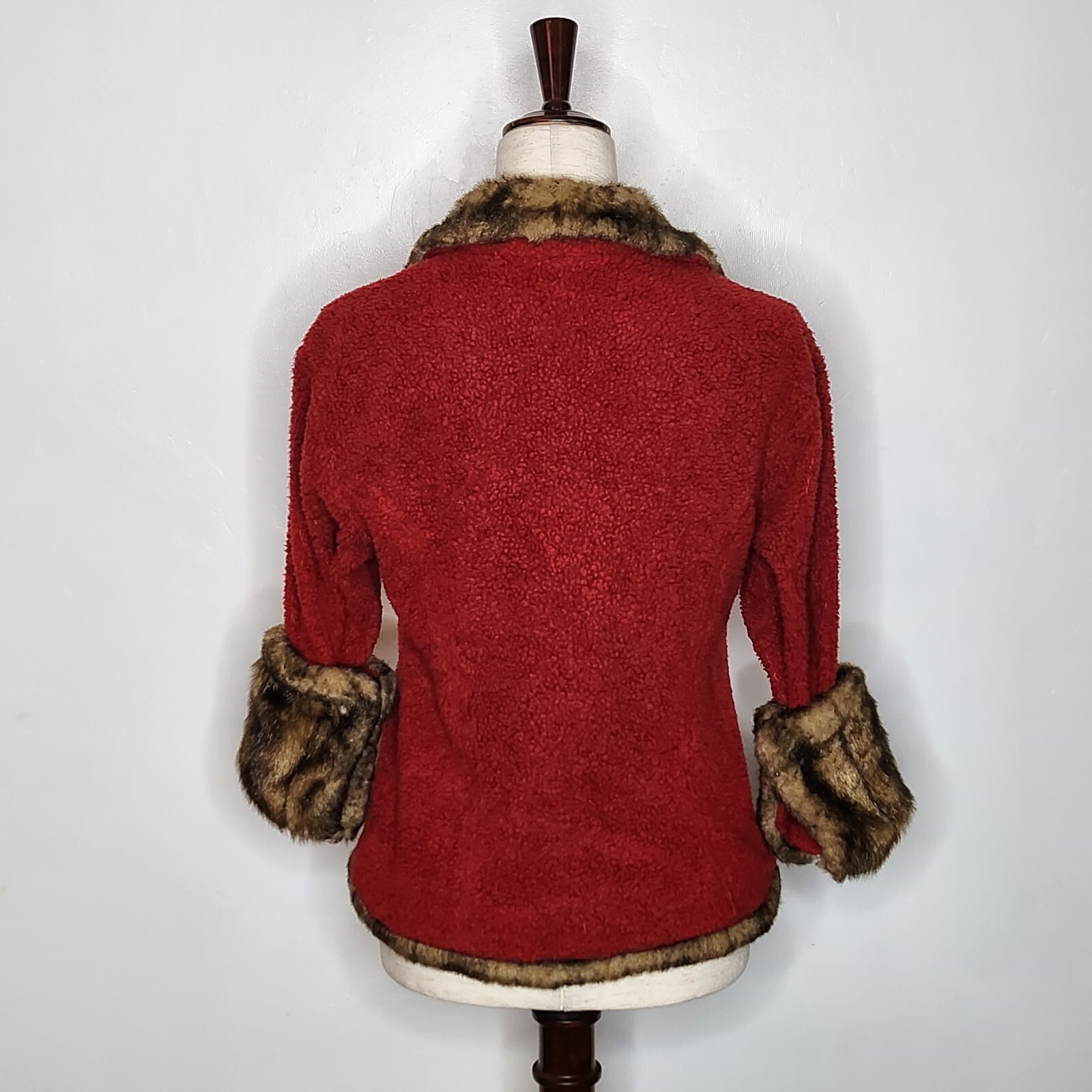 Vintage Tasha Polizzi Saddle Blanket Jacket Red Pile … Gem