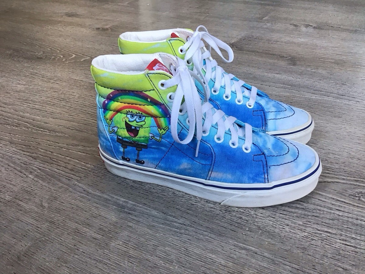 Vans Womens Size 7.5 Sk8-Hi x Spongebob Squarepants 