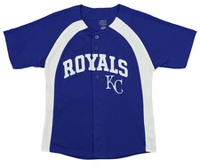 Outerstuff MLB Youth Boys Kansas City Royals Blank Baseball Jersey, Blue