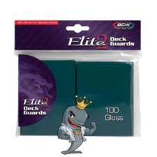 BCW Gaming Elite2 Deck Guard - Glossy - Teal Pokemon MTG FREE SHIP