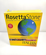 Rosetta Stone Italian Level 1 2 Windows/Macintosh CD-ROM Software Box Set