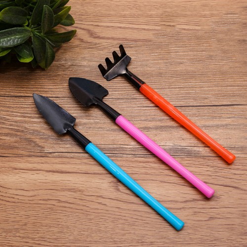 3 Pcs Metall Gartenarbeit Griff Pflanzung Kinder Sand Spielzeug - Bild 10 von 11