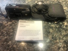 Polaroid 3000AF Panoramic 35mm Autofocus Film Camera Vintage w/ Manual Case