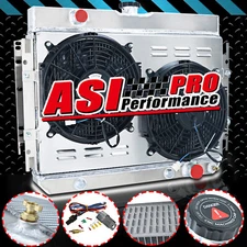 ASI 4 Rows Aluminum Radiator Shroud Fan For 1963-1968 Chevy Impala/ EL Camino