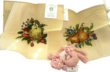 Needlepoint Canvas Pears and Berries Designs 18" X 18" Powman Seat Covers Pillow