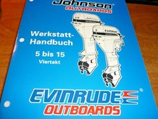 Johnson Outboards Evinrude Manuale Officina dal 5 al 15 1997 Motori Barca 4 Tempi