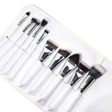 AOA Studio 10 Piece Hi-Def Professional Kabuki Makeup Brush Set Contour Brush
