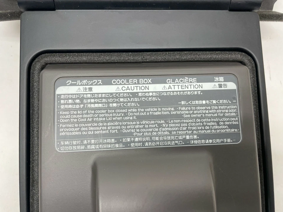 2007-2009 LEXUS LS600H LS460 REAR COOLER STORAGE BOX COMPARTMENT OEM - Image 3 of 4
