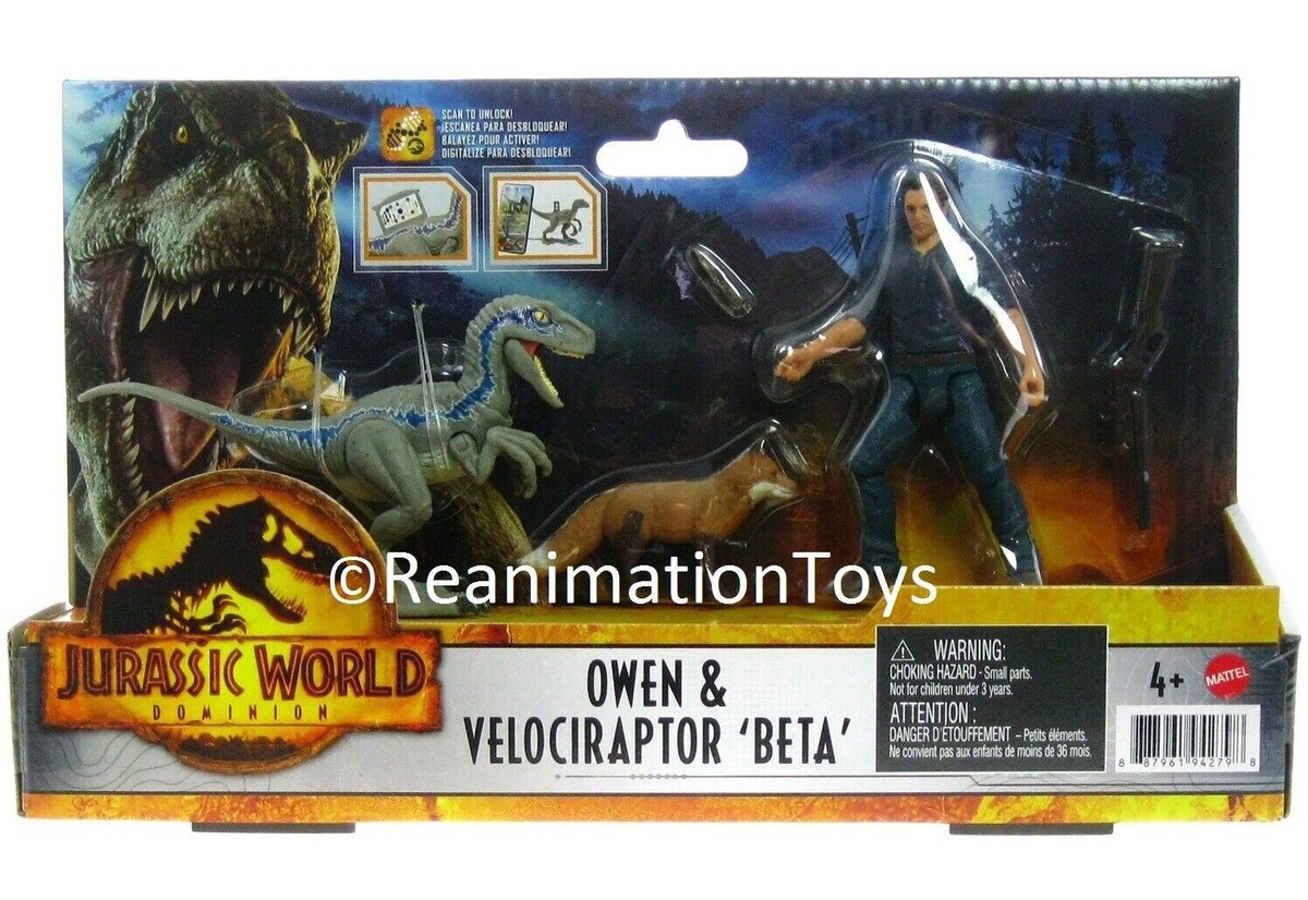 Jurassic World Park Dominion Owen & Blue Velociraptor Beta