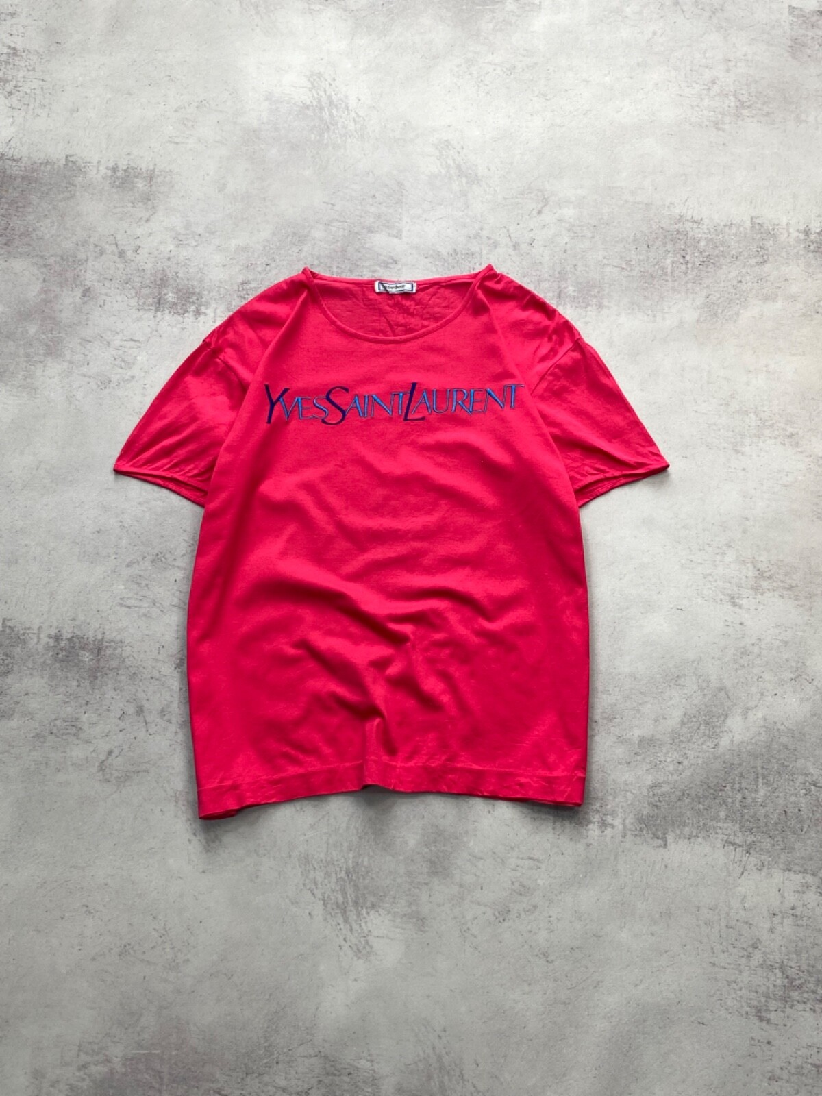 T shirt vintage Yves Saint Laurent grande logo anni 90 taglia M