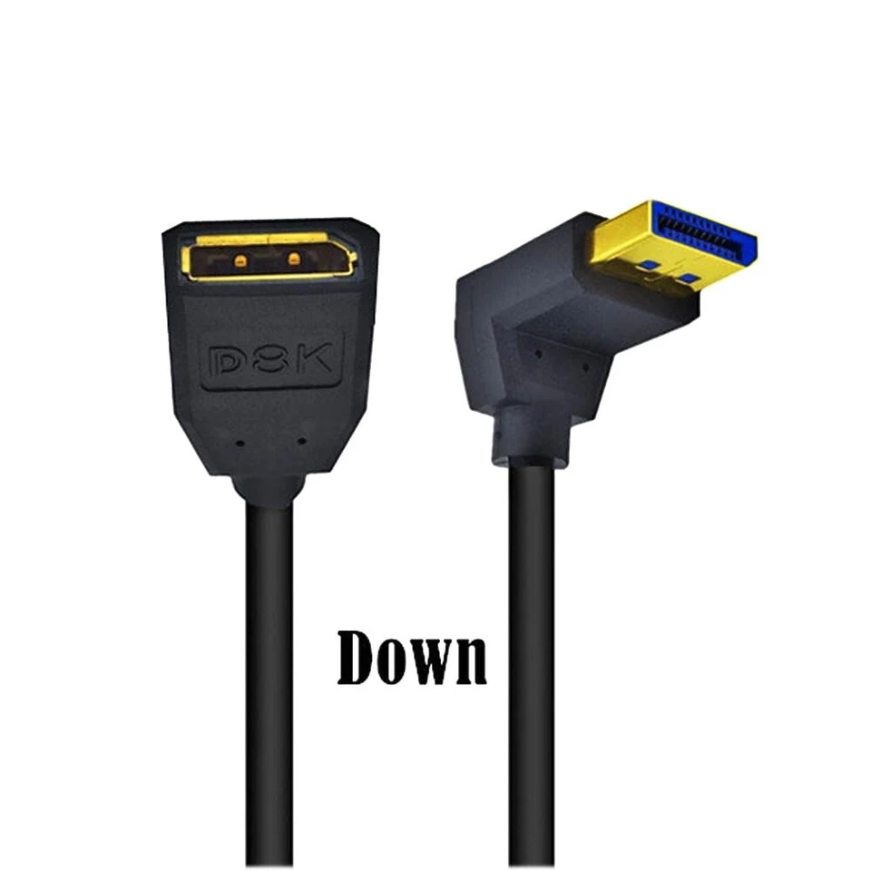 12 Inch DP 8K@60HZ Extension Cable Ultra HD,  DP Male to DP Female (NEW) - Image 2 of 4