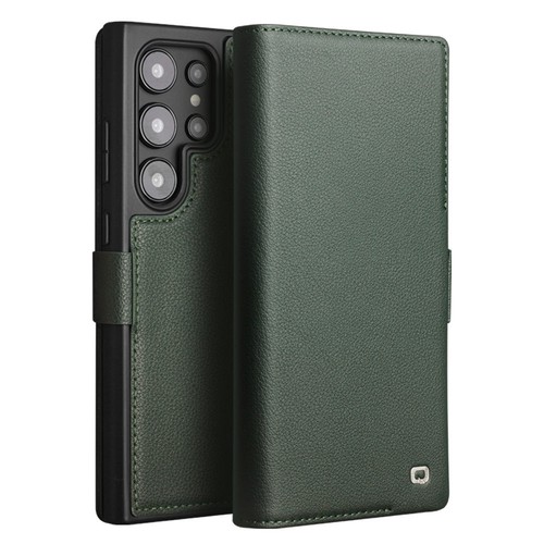 Original Qialino Echtleder Hülle Samsung Galaxy S24 Ultra Card Geldbörse Cover - Bild 28 von 29