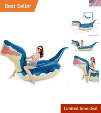124'' Inflatable Dinosaur Swim Float - Perfect for Pool Parties  Lakes