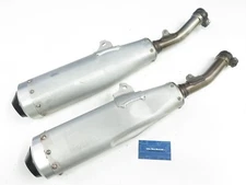 2018-2019 Honda CRF250R CRF250RX OEM Silencers w Pro Moto Billet Spark Arrestors