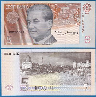 Estonia 5 Krooni, P 76a, 1994 UNC  ( P 76 a )