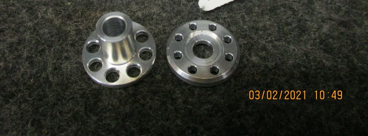 Honda CR250 1997 DOCWOB silver alloy exhaust pipe top hat washers fitting kit