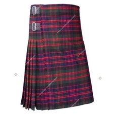 Handmade 8 yard 16 oz Traditional MacDonald Tartan Kilt For Men's  Custom Size