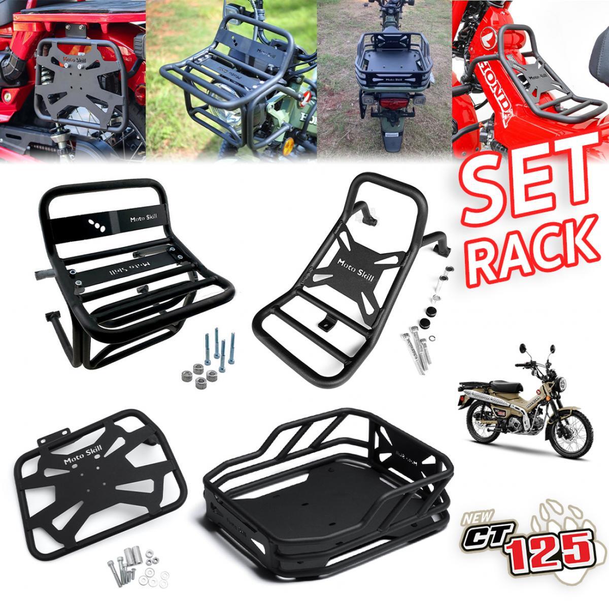 Honda Cub Rack FOR HONDA DT125 TRAIL HUNTER CUB COMBO SET LUGGAGE RACK FRONT CENTER ...