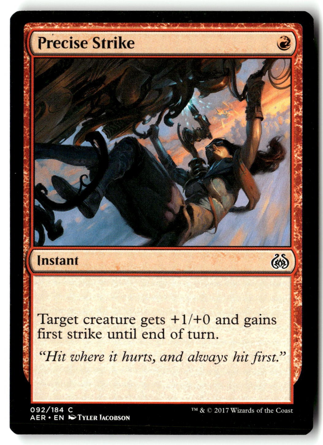 Precise Strike 92 Common Aether Revolt Magic: The Gathering Lightly Played