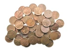 1940's & 1950's AU/BU Red Brown Lincoln Wheat Cent Roll *591